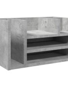 vidaXL Stolní organizér betonově šedý 445x24x25 cm kompozitní dřevo
