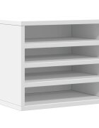 vidaXL Stolní organizér bílý 36 x 26 x 295 cm kompozitní dřevo