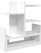 vidaXL Stolní organizér bílý 49 x 20 x 525 cm kompozitní dřevo