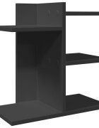 vidaXL Stolní organizér černý 42 x 215 x 42 cm kompozitní dřevo