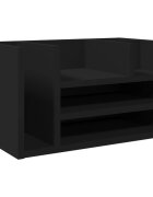 vidaXL Stolní organizér černý 445 x 24 x 25 cm kompozitní dřevo