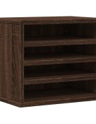 vidaXL Stolní organizér hnědý dub 36 x 26 x 295 cm kompozitní dřevo