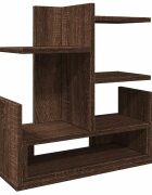 vidaXL Stolní organizér hnědý dub 49 x 20 x 525 cm kompozitní dřevo