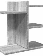 vidaXL Stolní organizér šedý sonoma 42 x 215 x 42 cm kompozitní dřevo