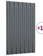 vidaXL Střešní panely 12 ks pozinkovaná ocel antracit 60 x 36 cm