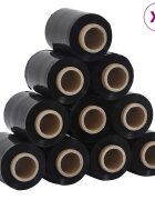 vidaXL Stretch fólie 50 ks černá 23 µm 10 cm x 150 m