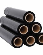 vidaXL Stretch fólie 6 ks černá 30 μm 50 cm x 150 m