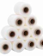 vidaXL Stretch fólie s rukojetí 10 ks průhledná 23 µm 10 cm x 150 m