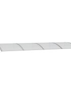 vidaXL Stříška nad dveře šedá 350 x 100 cm polykarbonát