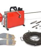 vidaXL Stroj na čištění odpadů 250 W 15 m x 16 mm 45 m x 95 mm