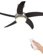 vidaXL Stropní ventilátor s osvětlením a dálkovým ovládáním Ø 110 cm