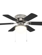 vidaXL Stropní ventilátor s osvětlením Ø 82 cm Černá