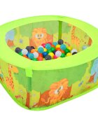 vidaXL Suchý bazén s 300 míčky pro děti 75 x 75 x 32 cm