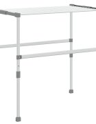 vidaXL Sušák na prádlo 83 × (50–55) × (40–85) cm hliník