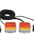 vidaXL Světla na přívěs 2 ks červená 105x75x10 cm 12V LED žárovky