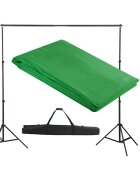 vidaXL Systém podpěry a pozadí 300 x 300 cm zelené