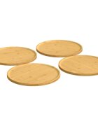 vidaXL Talíře na pizzu 4 ks Ø 32 x 15 cm bambus