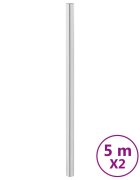 vidaXL Tapety na nábytek samolepicí stříbrné 90 x 500 cm PET
