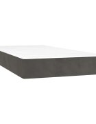 vidaXL Taštičková matrace střední tvrdost tmavě šedá 100 x 190 x 20 cm samet