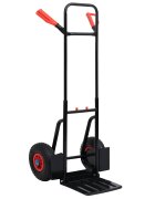 vidaXL Teleskopický ruční vozík 200 kg černý a červený