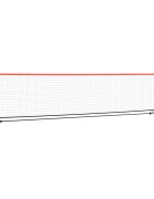 vidaXL Tenisová síť černá a červená 400 x 100 x 87 cm polyester