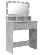 vidaXL Toaletní stolky do ložnice Betonově šedá 80 x 396 x 135 cm