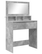 vidaXL Toaletní stolky do ložnice Betonově šedá 80 x 396 x 135 cm