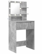 vidaXL Toaletní stolky do ložnice Betonově šedá 80 x 396 x 135 cm