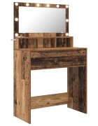 vidaXL Toaletní stolky do ložnice Staré dřevo 80 x 395 x 135 cm
