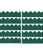 vidaXL Travní lemy 10 ks zelené 65 x 15 cm PP