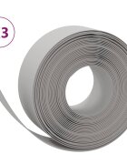 vidaXL Travní lemy 3 ks šedé 10 m 20 cm polyethylen