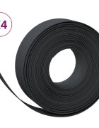 vidaXL Travní lemy 4 ks černé 10 m 15 cm polyethylen
