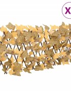 vidaXL Treláže umělé javorové listy roztahovací oranžové 5 ks 180x30cm