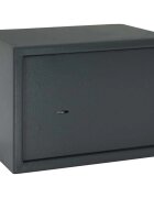 vidaXL Trezor se zámkem Tmavě šedá 35 x 25 x 25 cm Ocel