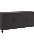 vidaXL TV skříňka černá 1005 x 39 x 435 cm ocel