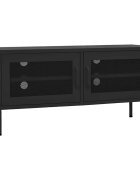vidaXL TV skříňka černá 105 x 35 x 50 cm ocel