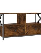 vidaXL TV skříňka kouřový dub 90x33x45 cm kompozitní dřevo a železo