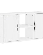 vidaXL TV skříňka "ODDA" bílá 79x24x40 cm Borovicový masiv