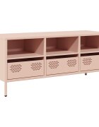 vidaXL TV skříňka růžová 1015x39x435 cm ocel válcovaná za studena
