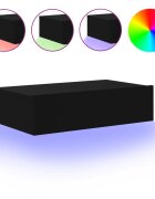 vidaXL TV skříňka s LED osvětlením černá 60 x 35 x 155 cm