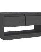 vidaXL TV skříňka šedá 74 x 34 x 40 cm masivní borové dřevo