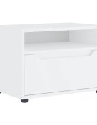 vidaXL TV skříňka VISNES bílý 60x40x38 cm kompozitní dřevo