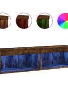 vidaXL TV skříňky s LED osvětlením 2 ks kouřový dub 60 x 30 x 30 cm