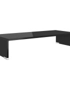vidaXL TV stolek / podstavec na monitor sklo černý 60x25x11 cm