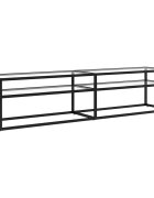 vidaXL TV stolek průhledný 180 x 40 x 405 cm tvrzené sklo