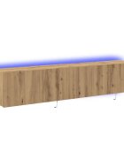 vidaXL TV wall cabinet 2 ks Artisanový dub Kompozitní dřevo