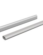 vidaXL Tyč Skříně 2 ks Stříbrná 316 x 15 x 29 mm Hliníková slitina