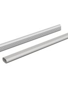 vidaXL Tyč Skříně 2 ks Stříbrná 372 x 15 x 29 mm Hliníková slitina