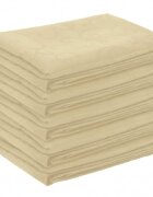 vidaXL Ubrousek na stůl 5 ks Oválný Krémově bílá 130 x 180 cm