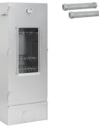 vidaXL Udírna 3 ks 445 x 29 x 110 cm Pozinkovaná ocel Stříbrná